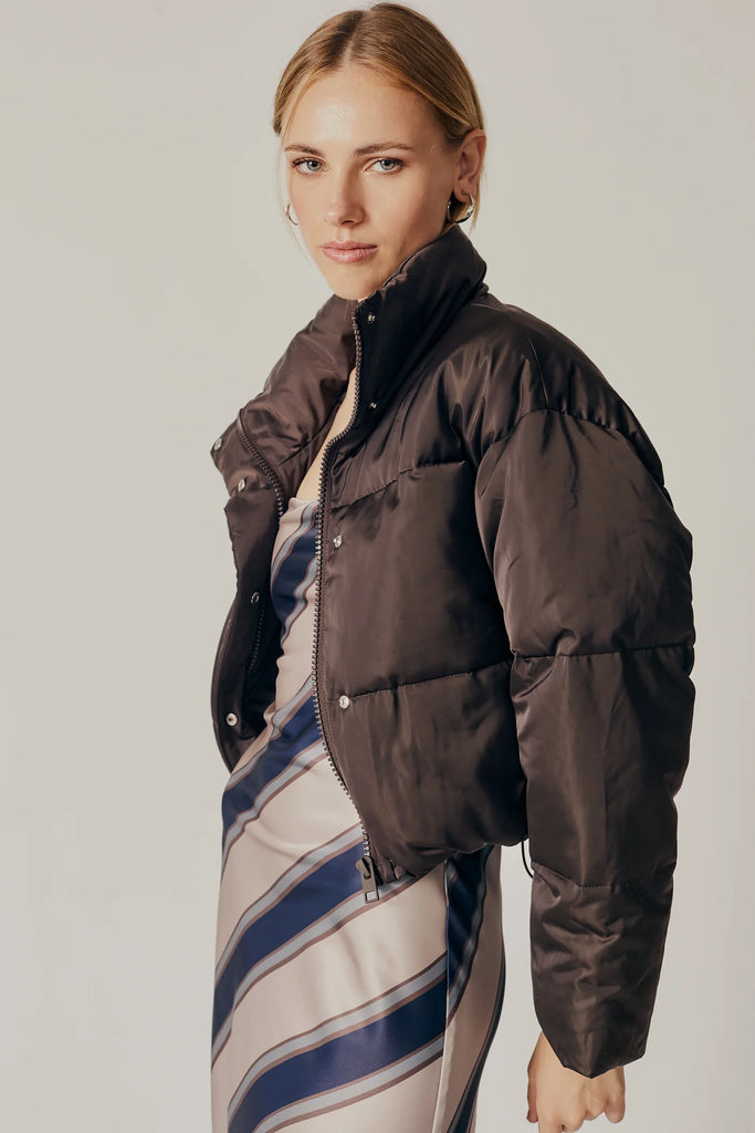 Cornus Puffer Jacket Chocolate