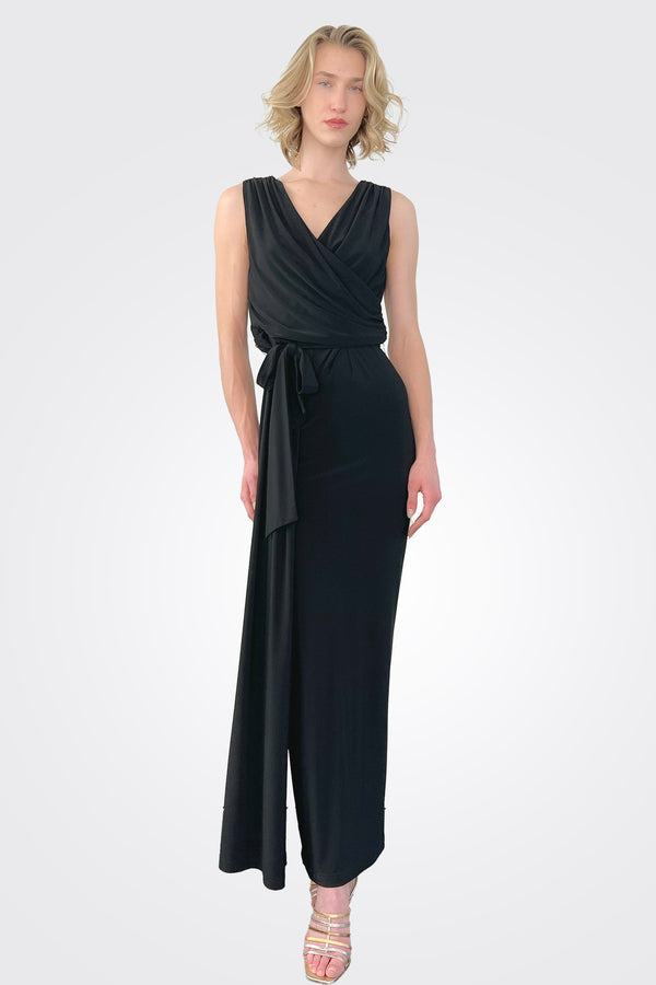 Vince Womens V-Neck Maxi Slip Dress, Black, XX-Small at  Women's  Clothing store