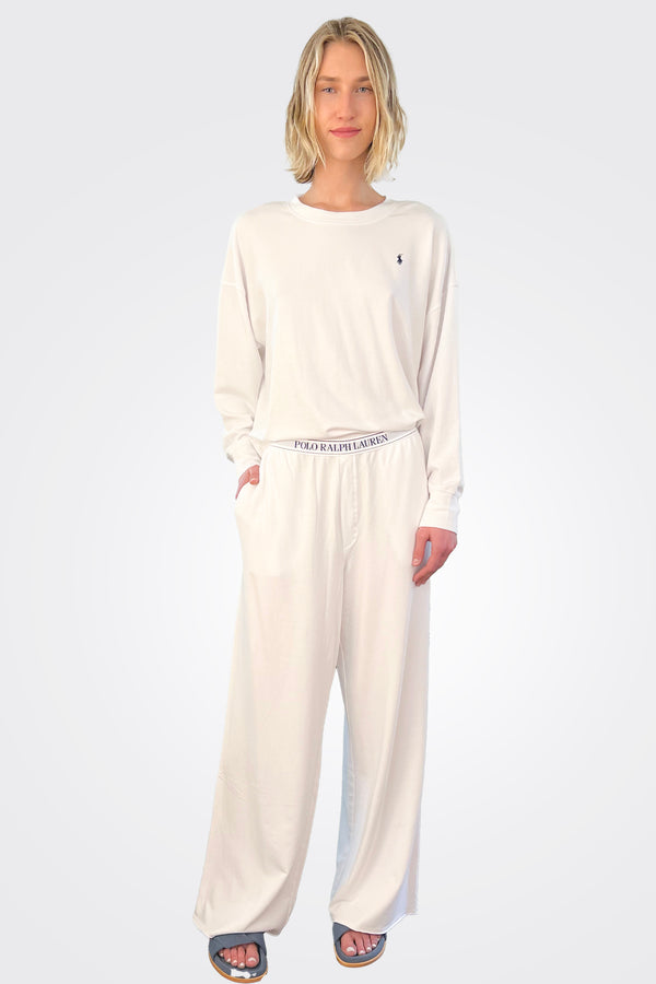 Grey cotton and cashmere pyjama set, Lauren par Ralph Lauren