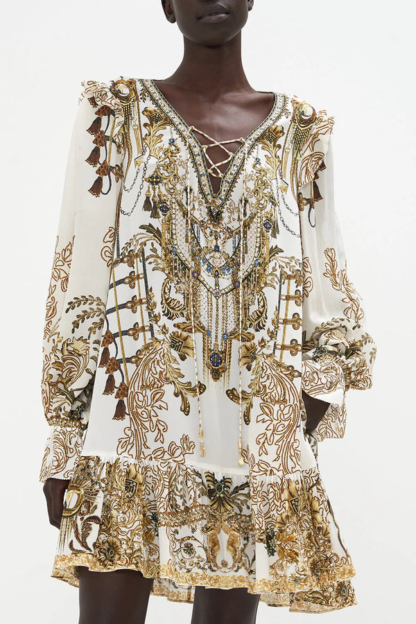 Camilla a line frill 2025 dress sale