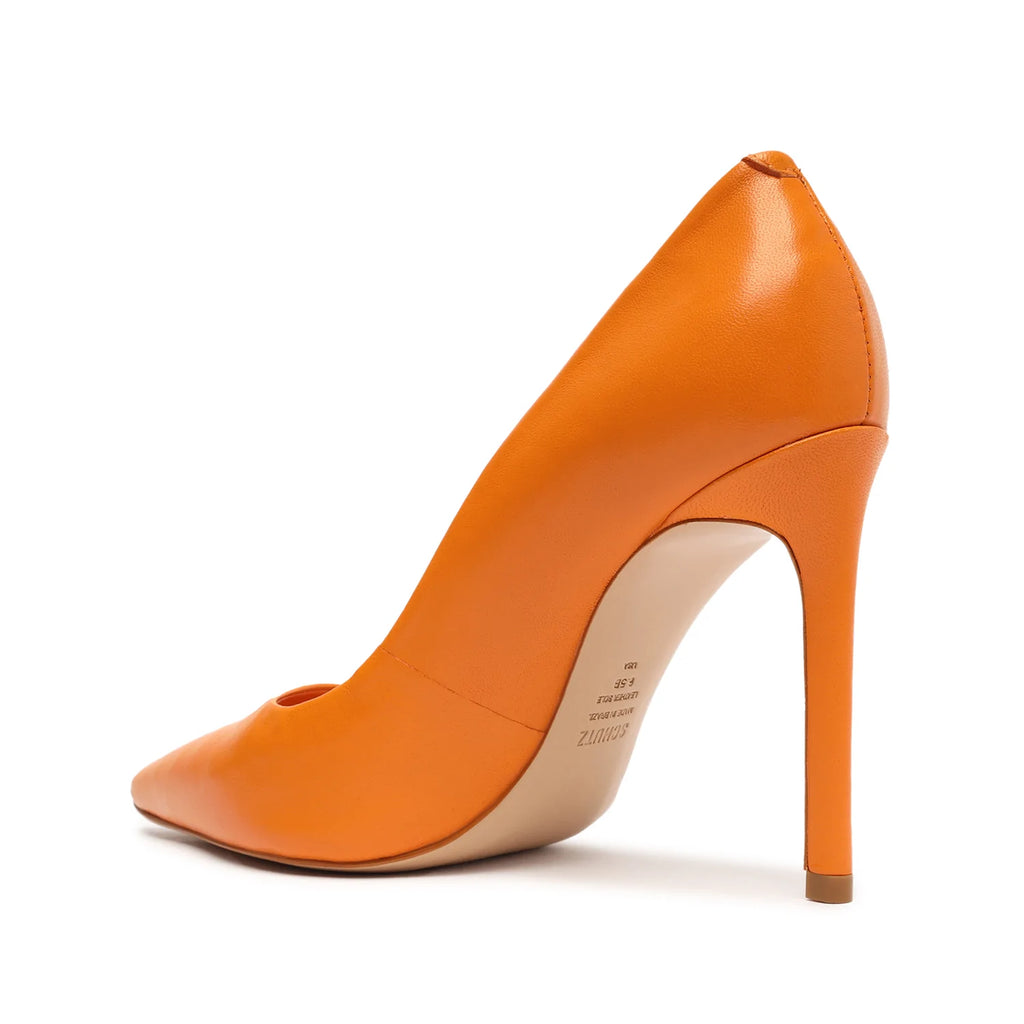 Bright Orange Triple Strap High Heel Sandals | PrettyLittleThing USA