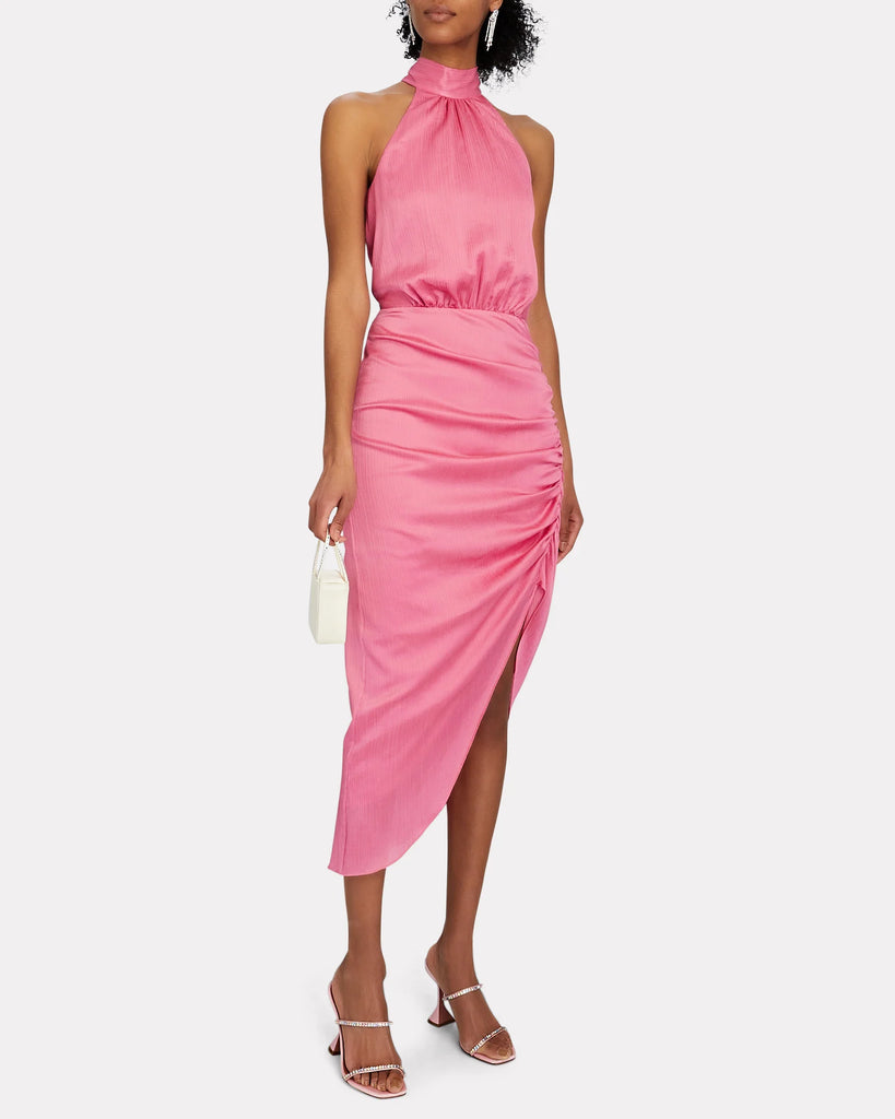 Gabriella Halter Dress - Pink Sherbert– 25 South Boutiques