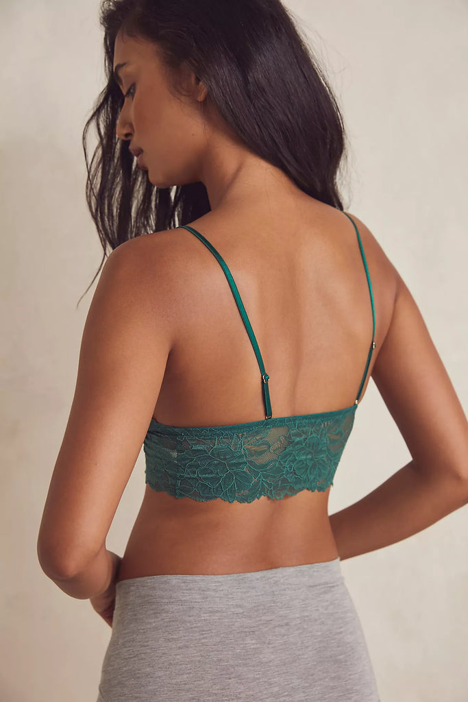 Everyday Lace Longline Bralette - Posy Green– 25 South Boutiques